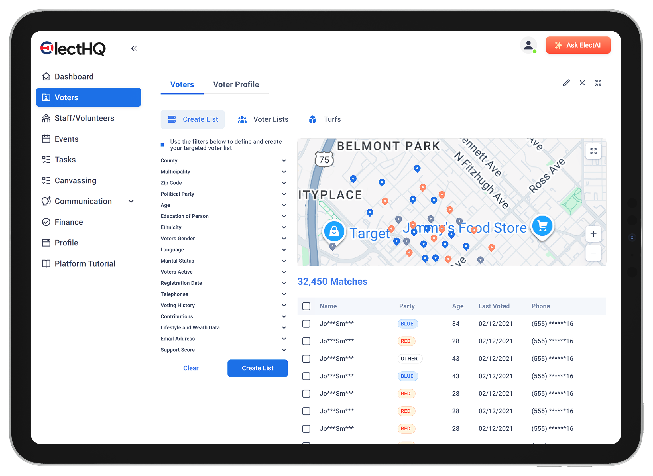 Voters Management screenshot